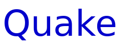 Quake & Shake 3D шрифт
